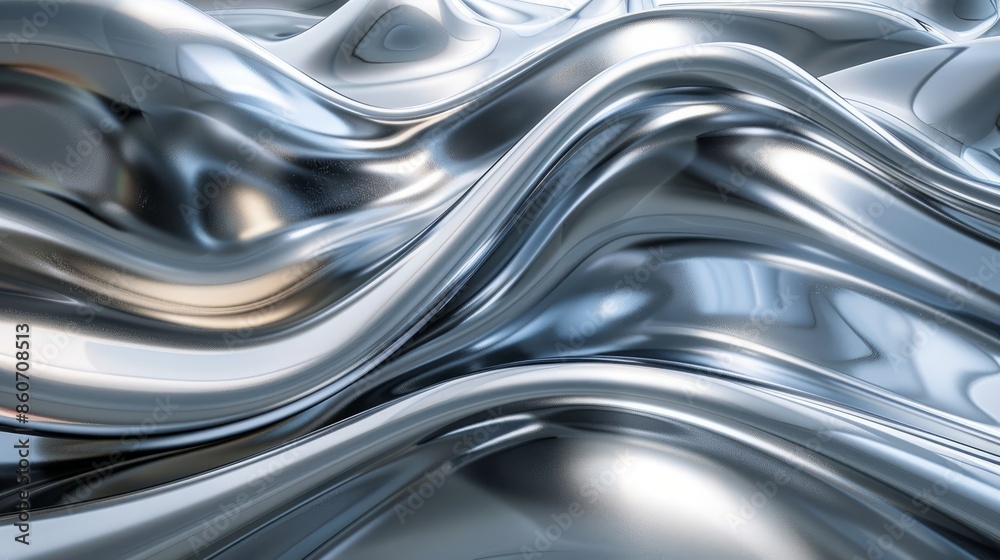 Abstract silver waves Abstract silver waves