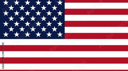 This image shows the classic American flag with fifty white stars on a blue background and thirteen red and white stripes, representing the United States of America.