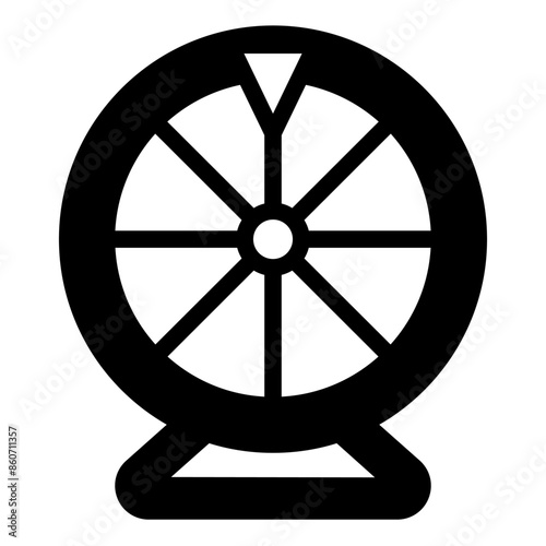 fortune wheel  glyph  icon vector illustration isolated on white background