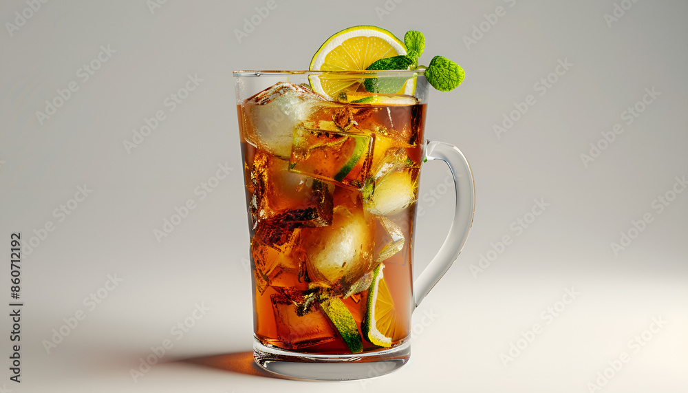 glass of tasty cold ice tea glass of tasty cold ice tea