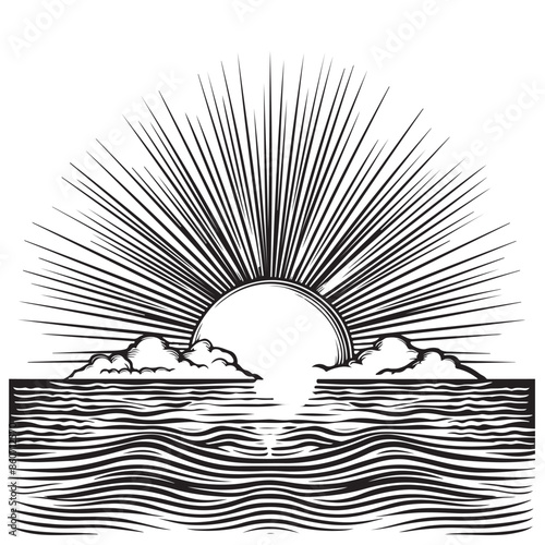 Sunrise or sunset icon.