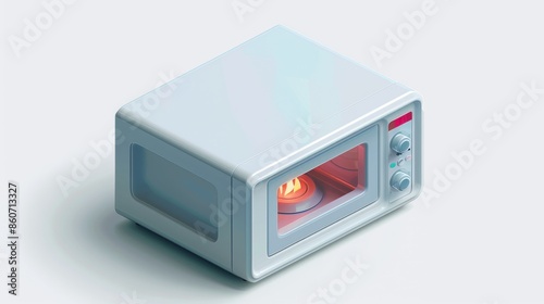 Isometric representation of an open microwave