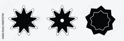 Bahai icon set.