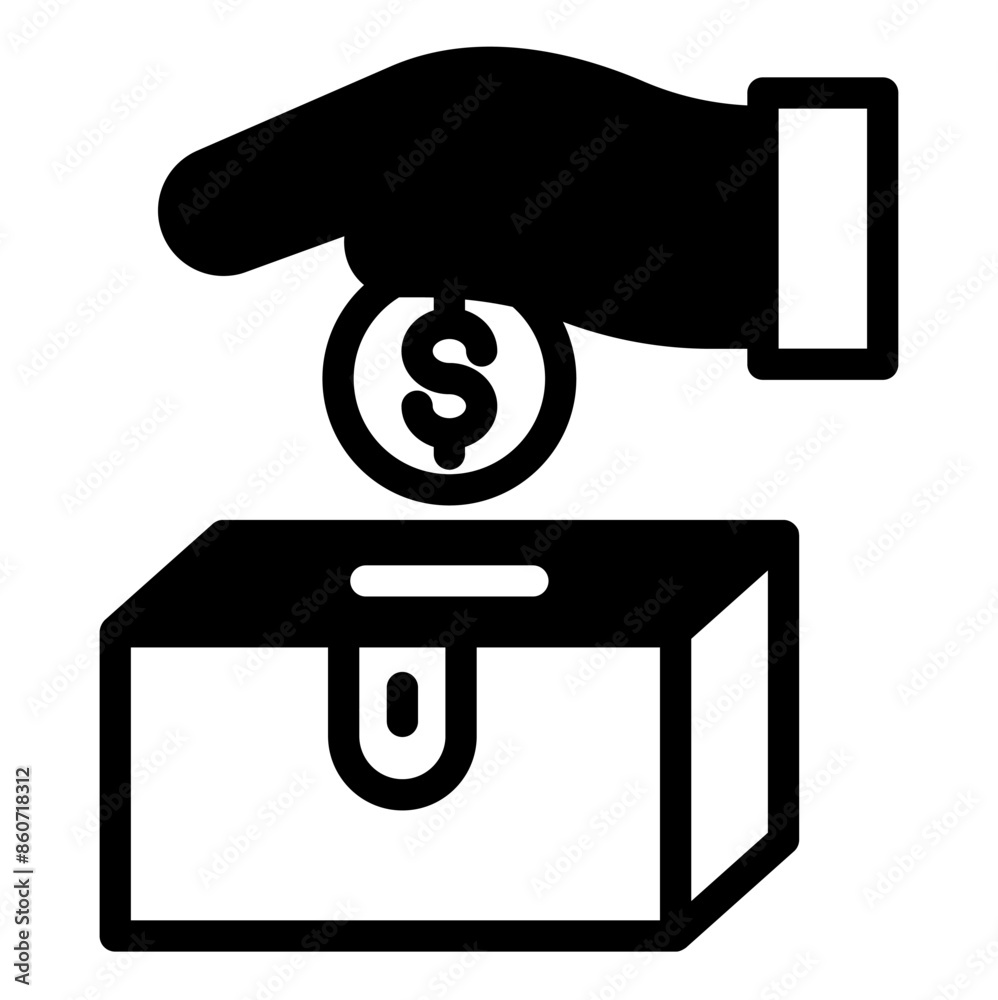 zakat glyph icon vector illustration isolated on white background zakat glyph icon vector illustration isolated on white background