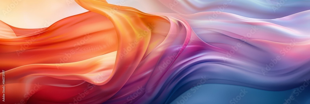 Wavy vibrant colorful abstract background. AI. Wavy vibrant colorful abstract background. AI.