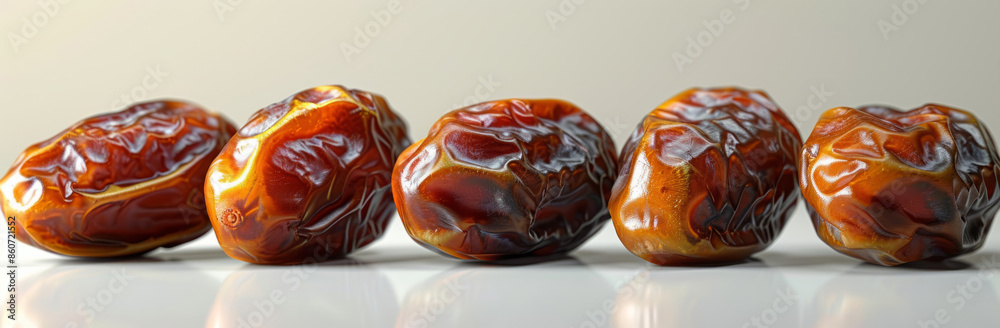 Dried dates on a white background. The concept of healthy eating. Dried dates on a white background. The concept of healthy eating.