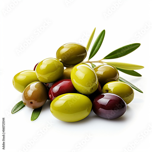 Olives, Olives Fruit, Fresh Olives, Raw Olives, Colorful Olives, Nutritious Olives, Organic Olives, Generative AI