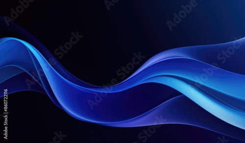Abstract blue wavy background. Vector illustration for your design. Eps 10