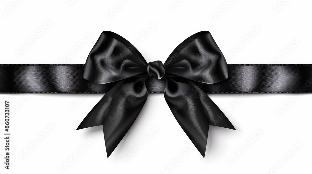 Bow ribbon satin holiday ornate package isolated on white wallpaper background Bow ribbon satin holiday ornate package isolated on white wallpaper background