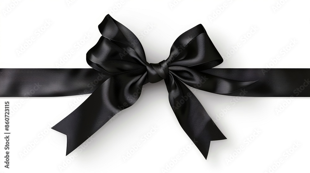 Bow ribbon satin holiday ornate package isolated on white wallpaper background Bow ribbon satin holiday ornate package isolated on white wallpaper background
