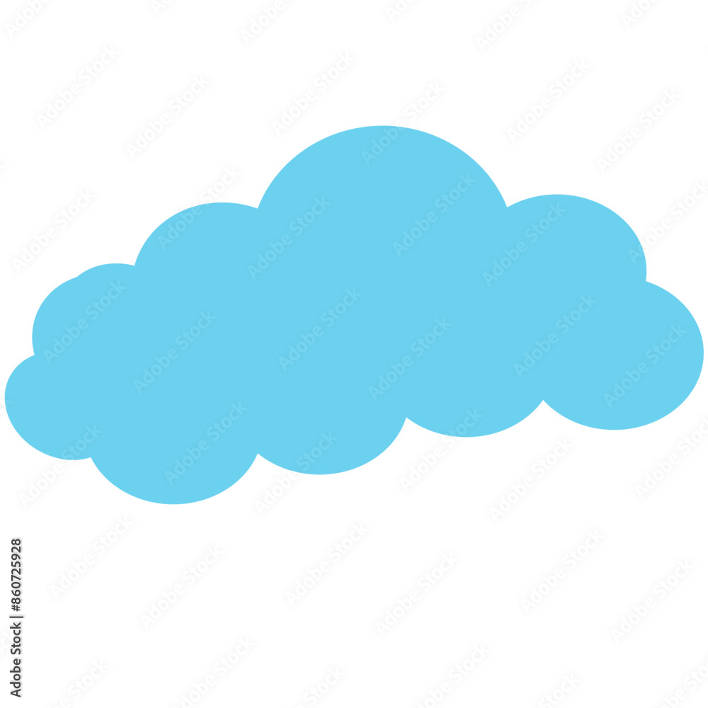 Pastel blue sky cloud cartoon digital speech blob bubble icon isolated.Element Vector illustration, cloud computing concept Pastel blue sky cloud cartoon digital speech blob bubble icon isolated.Element Vector illustration, cloud computing concept