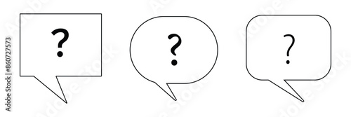 questions suggestions comments, icon outline