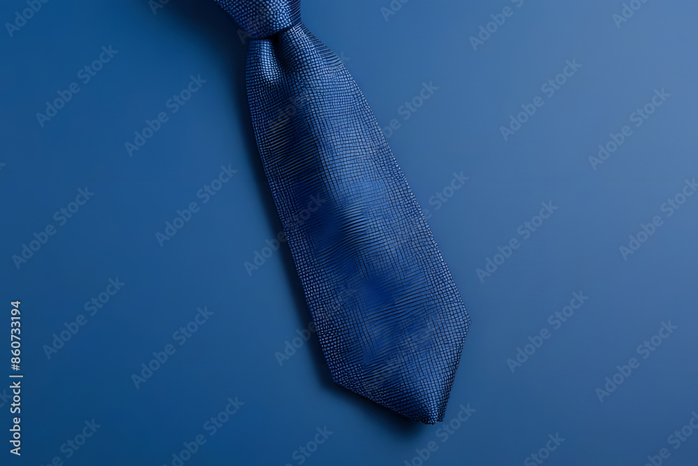 blue tie, blue background, father's day, holiday Ai generated.