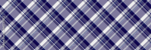 Fuzzy check plaid seamless, wrapping vector textile fabric. Sample texture pattern background tartan in pastel and indigo colors.
