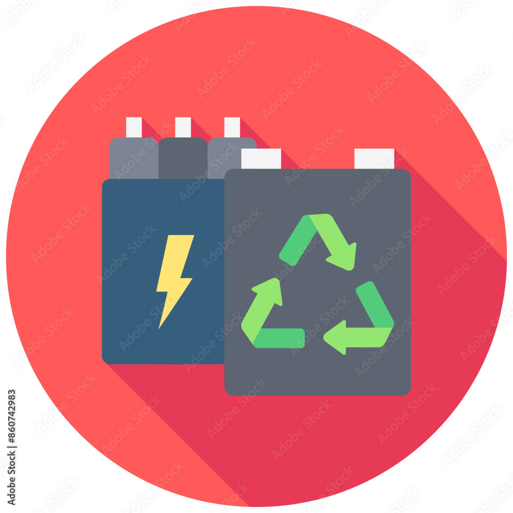 Recycling rounded color icon, related to EV, electric vehicle, transportation, electric car and technology theme. use for modern concept, web and app development Recycling rounded color icon, related to EV, electric vehicle, transportation, electric car and technology theme. use for modern concept, web and app development