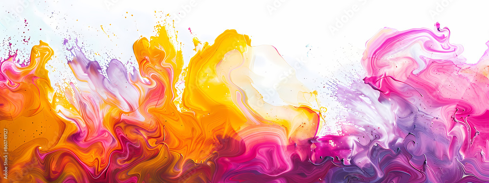 Colorful Abstract Paint Flow Colorful Abstract Paint Flow