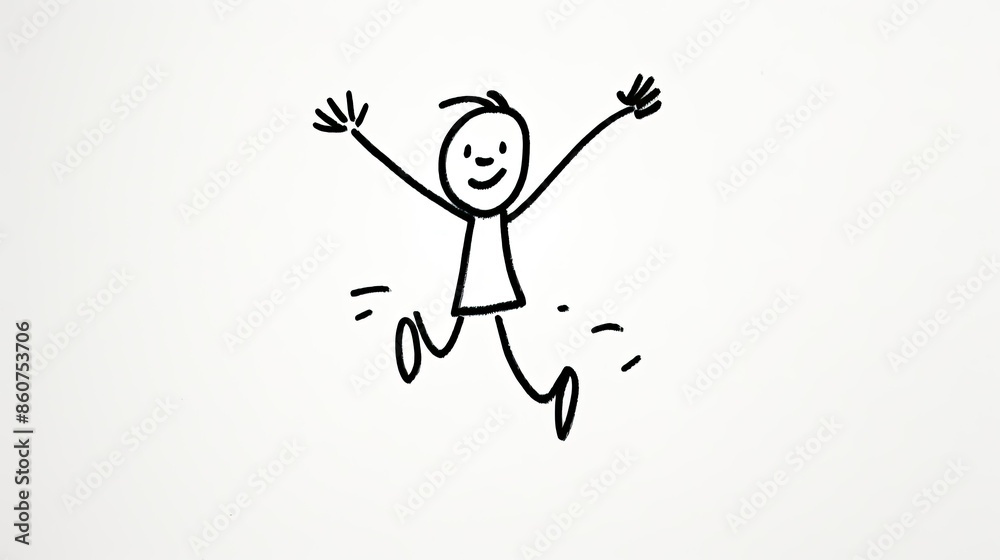 A stick figure man A stick figure man