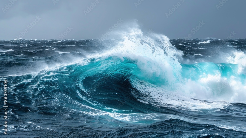 Ocean Wave Crashing in the Storm Ocean Wave Crashing in the Storm
