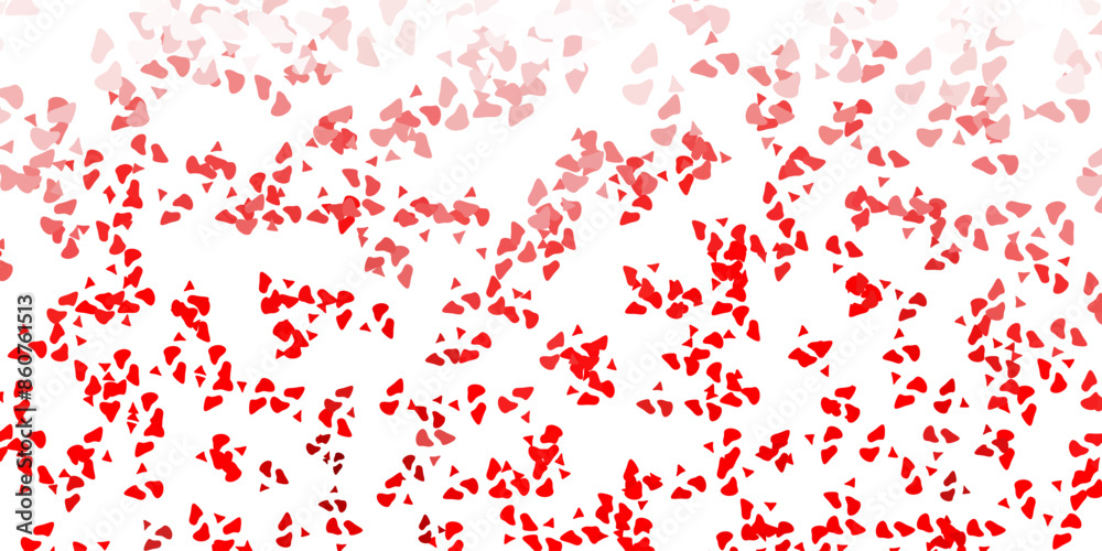 Light red vector backdrop with chaotic shapes. Light red vector backdrop with chaotic shapes.