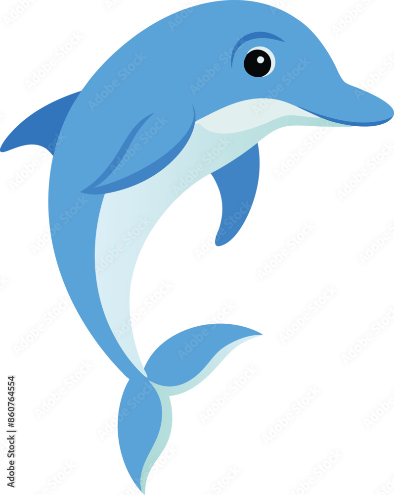 Obraz premium Dolphin vector illustration