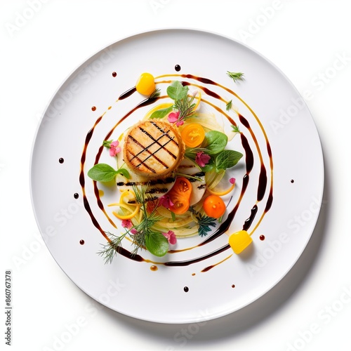 Famous food dish Isolated on a white background