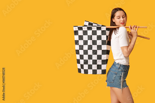 Beautiful young woman with ...