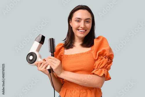 Beautiful young woman with ...