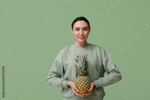 Beautiful young woman with ...