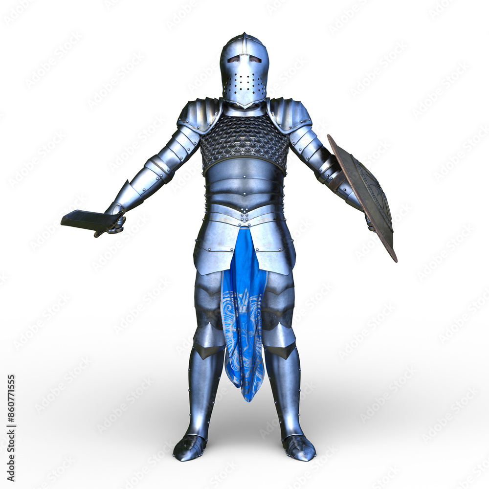 騎士　3DCGレンダリング