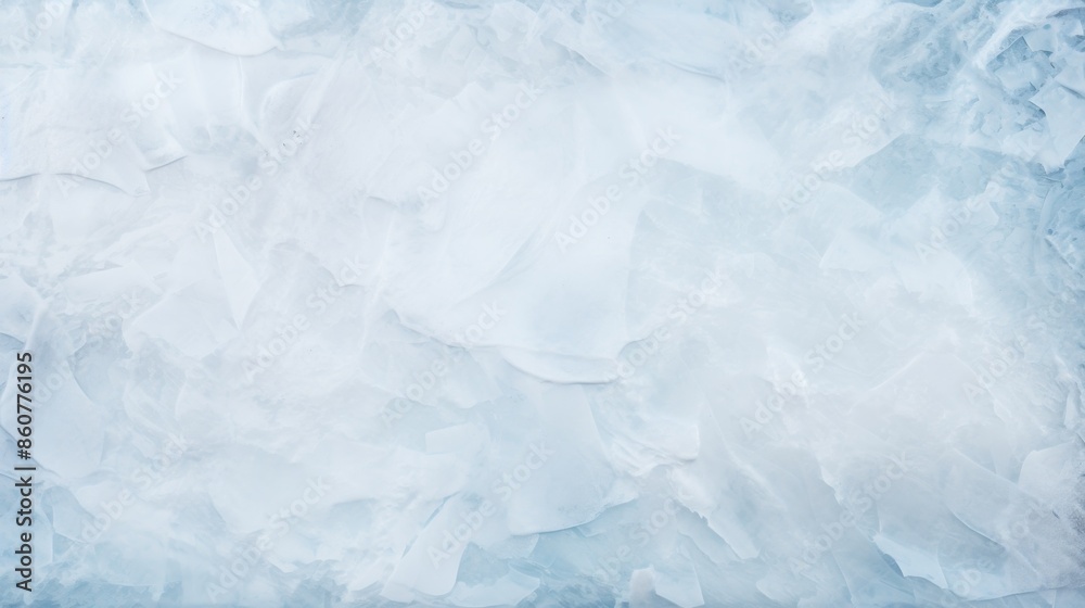 A smooth, translucent ice surface featuring serene and layered textures capturing the essence of cold and purity, perfect for winter or minimalist design projects.