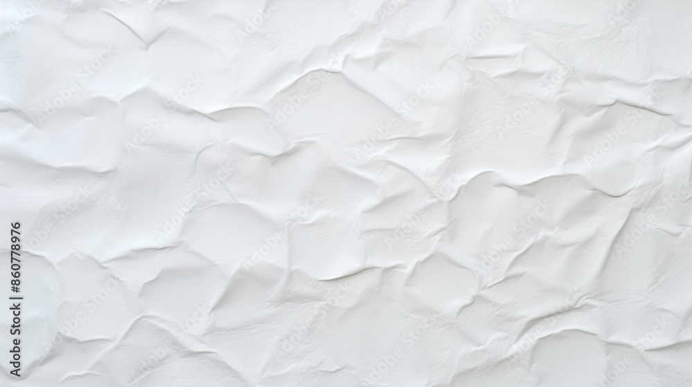 This image presents a crinkled white texture with soft and irregular folds, providing a sense of depth and tactile richness, ideal for intricate backgrounds or creative design elements that captivate This image presents a crinkled white texture with soft and irregular folds, providing a sense of depth and tactile richness, ideal for intricate backgrounds or creative design elements that captivate
