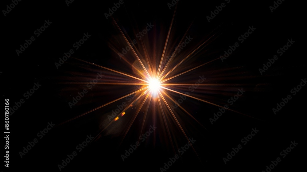 A bright light shining through the dark night sky, AI A bright light shining through the dark night sky, AI