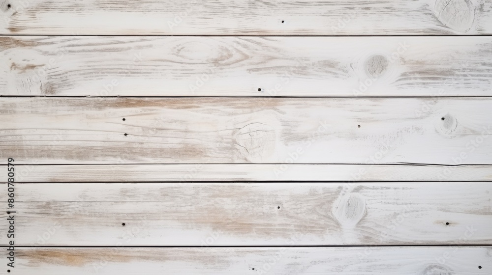 Obraz premium A minimalist view of natural wooden planks, showing subtle grains and knots, ideal for adding a natural touch and warmth to any interior or outdoor space.