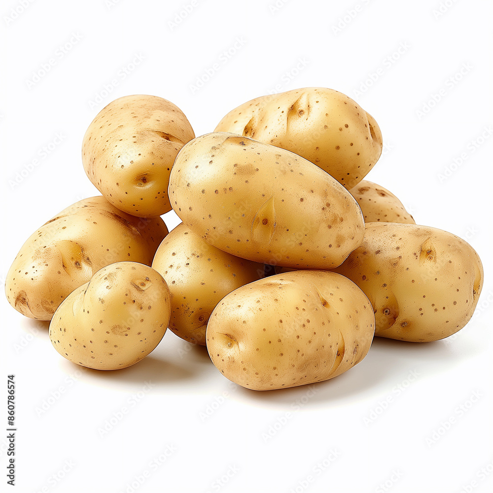 A bunch of potatoes are piled on top of each other A bunch of potatoes are piled on top of each other