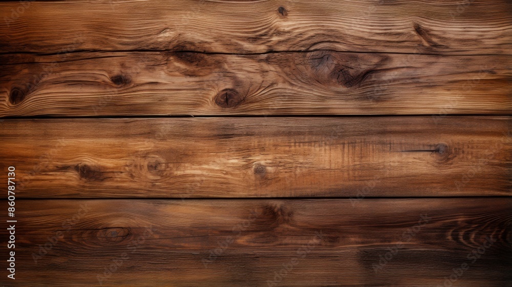 This image displays a close-up view of rustic wooden planks with distinct grain patterns, emphasizing the natural and raw beauty of wood, perfect for use in home decor and design. This image displays a close-up view of rustic wooden planks with distinct grain patterns, emphasizing the natural and raw beauty of wood, perfect for use in home decor and design.