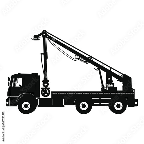 Telescopic Crane Side View