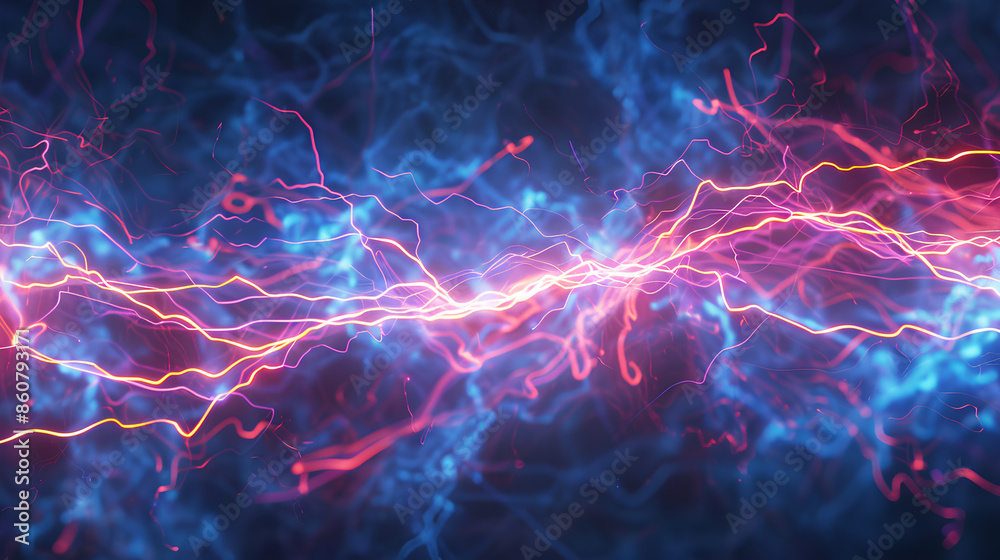 Obraz premium electric current animation