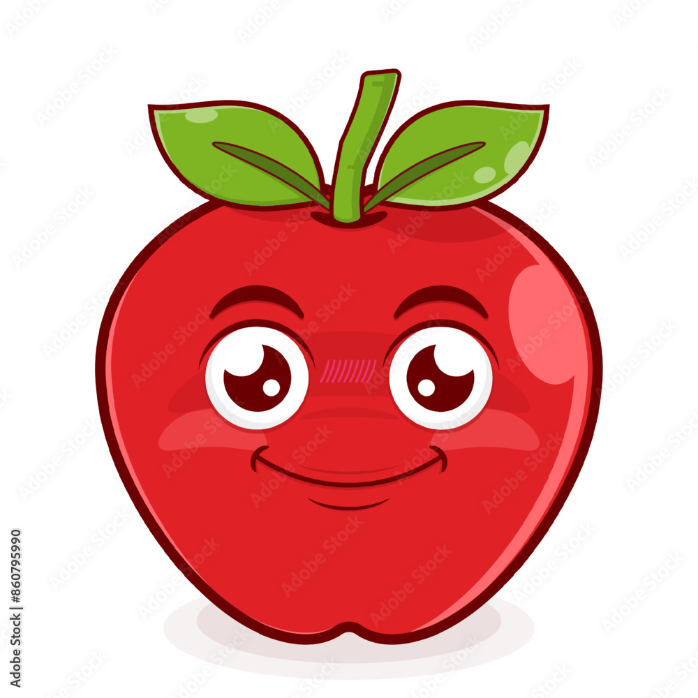 apple smile face cartoon cute apple smile face cartoon cute