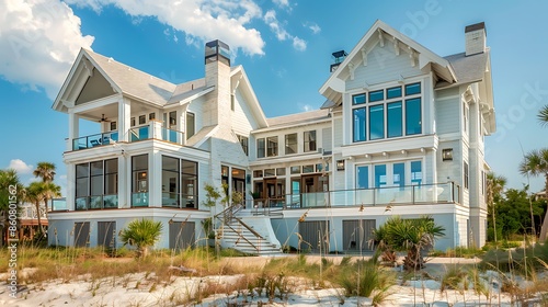 luxury beachfront home with James Hardie Siding