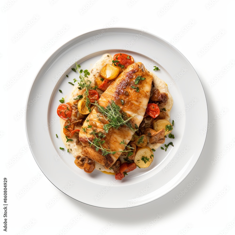 Famous food dish Isolated on a clean background