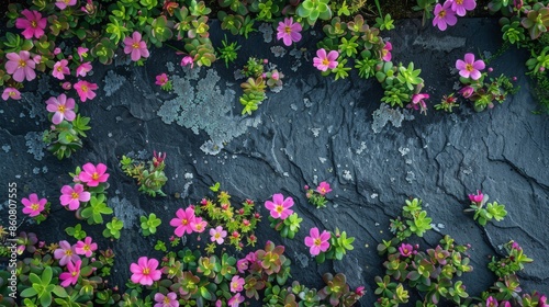 small flowers from above ai generated