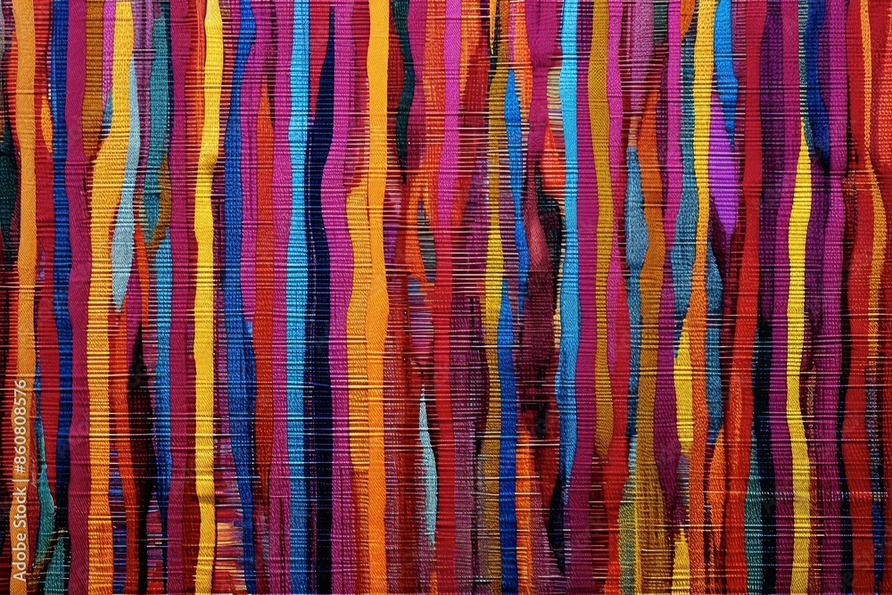 Vibrant Threads: Latin Tapestry – A Colorful Woven Textile Background Vibrant Threads: Latin Tapestry – A Colorful Woven Textile Background