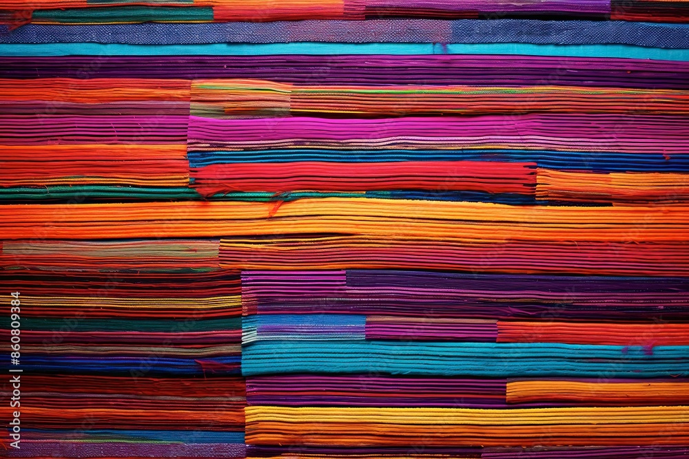 Vibrant Threads: Latin Tapestry – A Colorful Woven Textile Background Vibrant Threads: Latin Tapestry – A Colorful Woven Textile Background