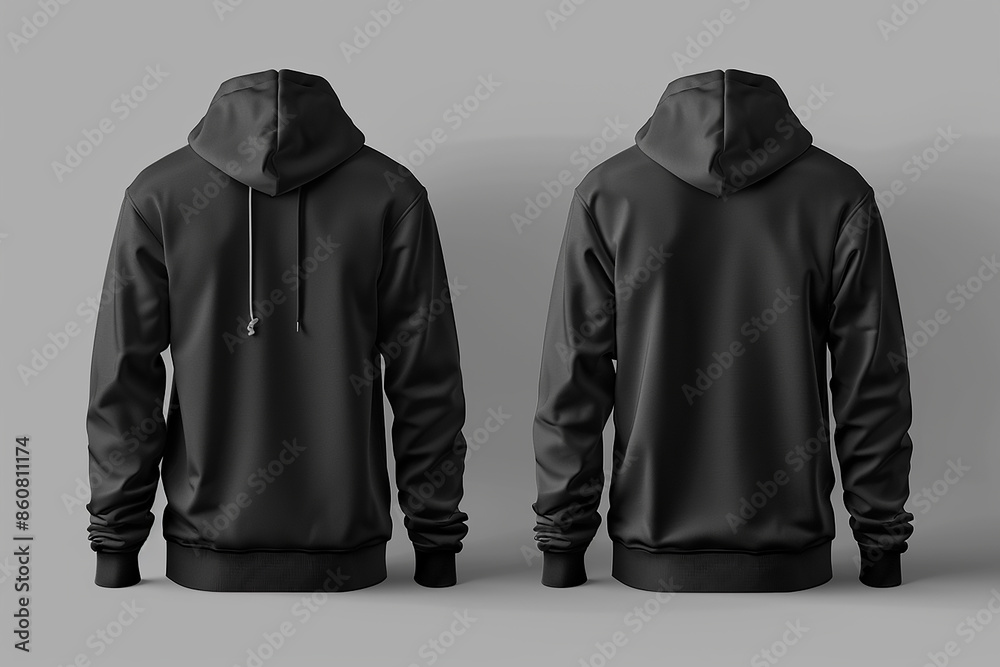 Front and Back View Hoodie Mockup Front and Back View Hoodie Mockup