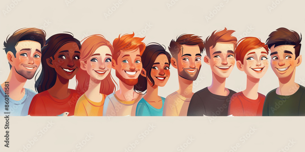 A row of smiling faces look on as a winner is announced, their hearts swelling with pride for their friend's hard-won victory