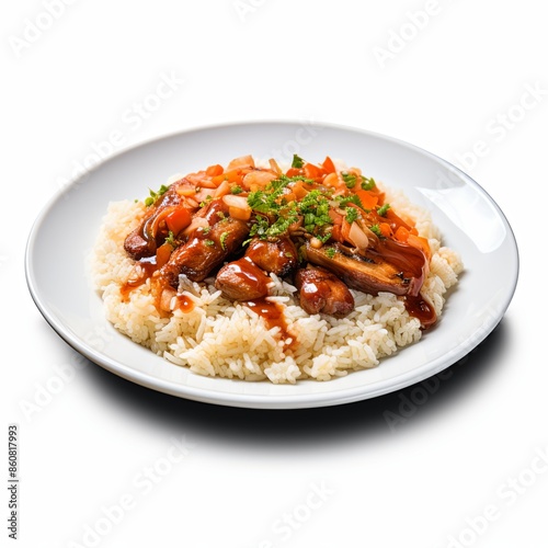 Famous food dish Isolated on a clean background