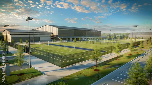 image of a new sports complex where all facilities are clad in James Hardie Siding
