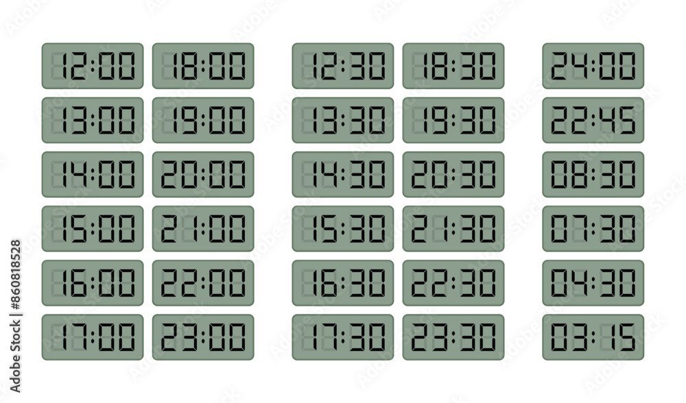 electronic time zones. Time zones with digital fonts. Clock concept on electronic screen. clock concept on digital screen electronic time zones. Time zones with digital fonts. Clock concept on electronic screen. clock concept on digital screen