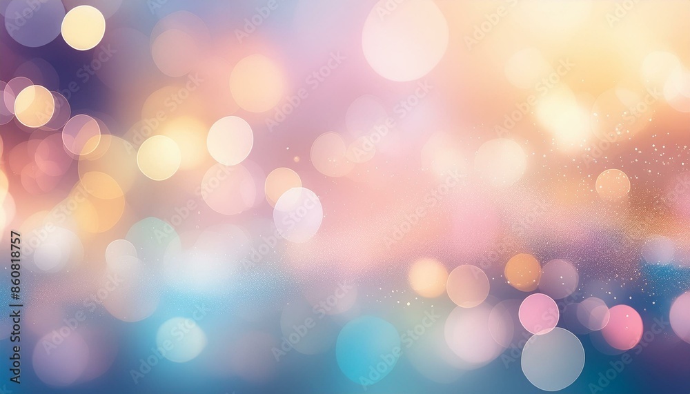 An abstract blur bokeh banner background in pastel colors, including soft pink, blue, and yellow bokeh lights. An abstract blur bokeh banner background in pastel colors, including soft pink, blue, and yellow bokeh lights.