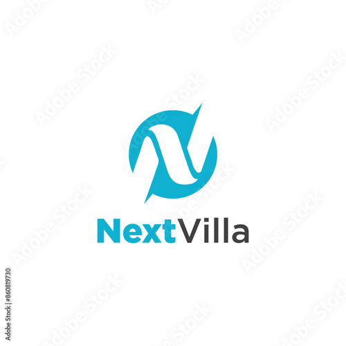 Next Villa Logo Templates Letter N